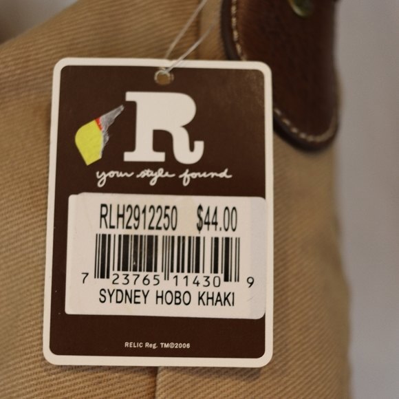 Relic Brown Boho Shoulder Bag NWT Sydney hobo khaki - Picture 14 of 14
